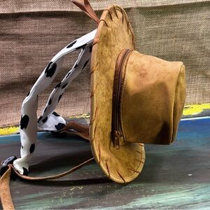 Toy Story brown Woody cowboy hat shaped backpack